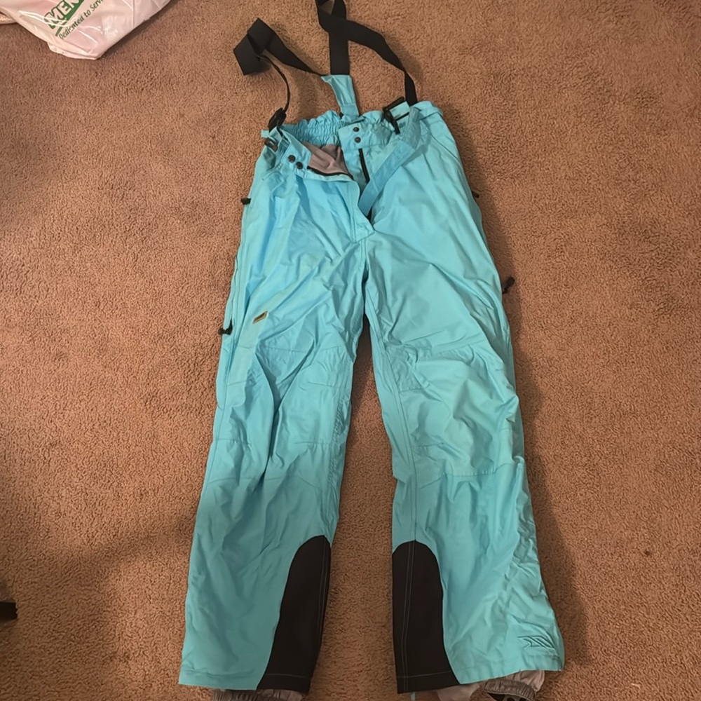 Trespass snow pants. Turquoise size Lg fit more like a medium